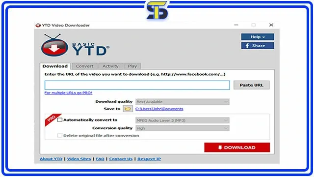 طريقة التحميل من اليوتيوب على الكمبيوتر برنامج ytddownloader