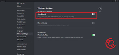 Setelah kalian nonaktifkan Discord tidak akan terbuka secara otomatis setelah Komputer atau Laptop kalian baru menyala