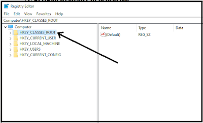 Pilih HKEY_CLASSES_ROOT