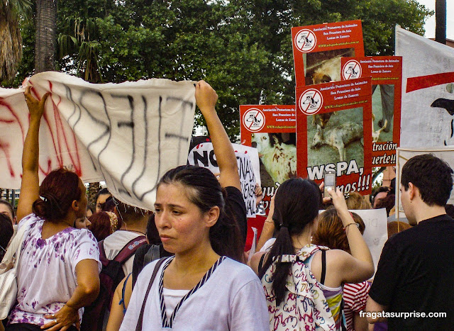 Protesto na Praça de Maio, Buenos Aires, Argentina