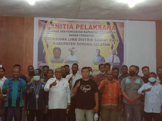 Mahasiswa Lima Distrik Sawiat Raya Gelar Seminar Penguatan Kemampuan Organisasi 