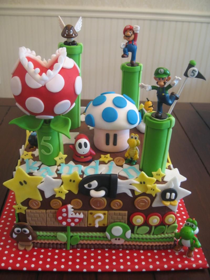 super mario birthday cake ideas