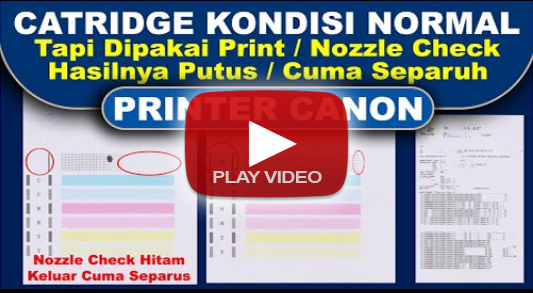 cara perbaiki catridge hasil print setengah, catridge bagus tapi hasil print putus putus, perbaiki printer canon ip2770 hasil print separuh putus putus, perbaiki printer canon hasil print separuh putus putus, how to fix a half print cartridge, a good cartridge but the printout is broken, repair a canon ip2770 printer that prints are half broken, fix a canon printer that prints are half broken