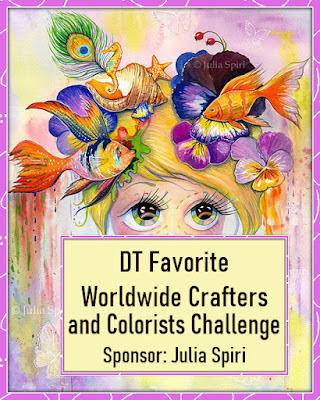 DT WINNER OVER AT WORLDWIDE CRAFTERS & COLOURISTS CHALLENGE