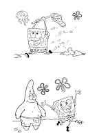 SpongeBob and Patrick Star coloring page