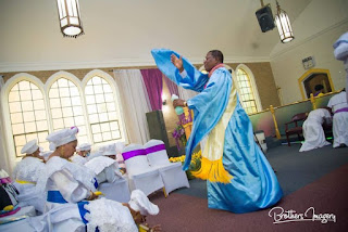 The use of perfume in celestial church as Holy Spirit descend when it is poured on people