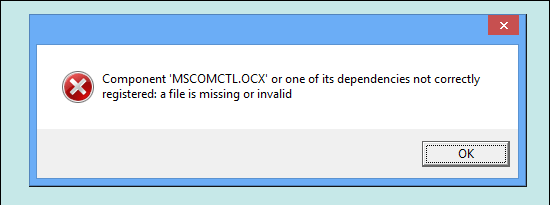 Solucionar el error que falta Mscomctl.ocx en Windows 10 y 11