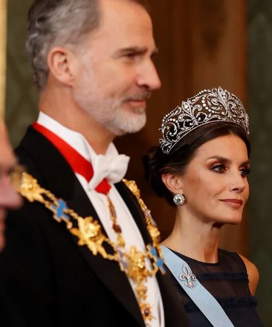 Queen Letizia wore a tulle ball dress by H&M. Crown Princess Victoria wore a wildflowers gown by Frida Jonsvens. Princess Sofia