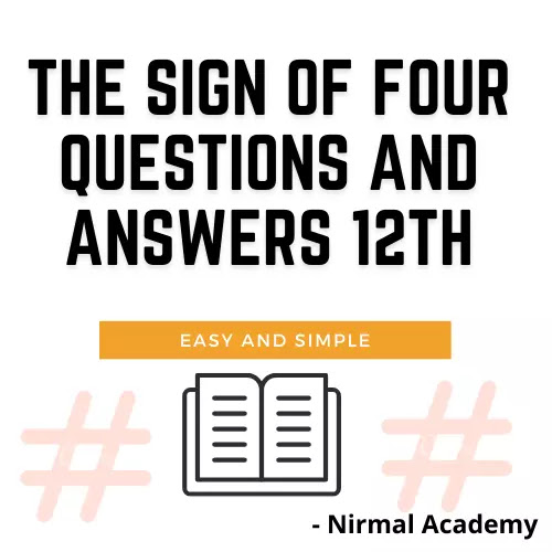 The Sign Of Four Questions And Answers | The sign of four pdf