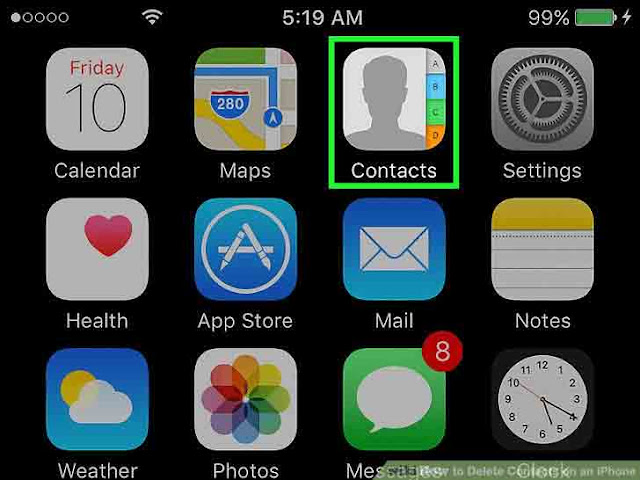 كيفية حذف جهات الاتصال على iPhone
