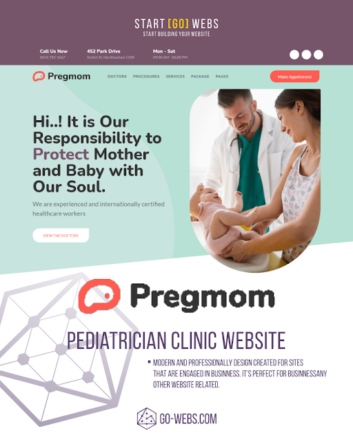 Pregmom - Pediatrician Clinic Webitse - Jasa Website Medis