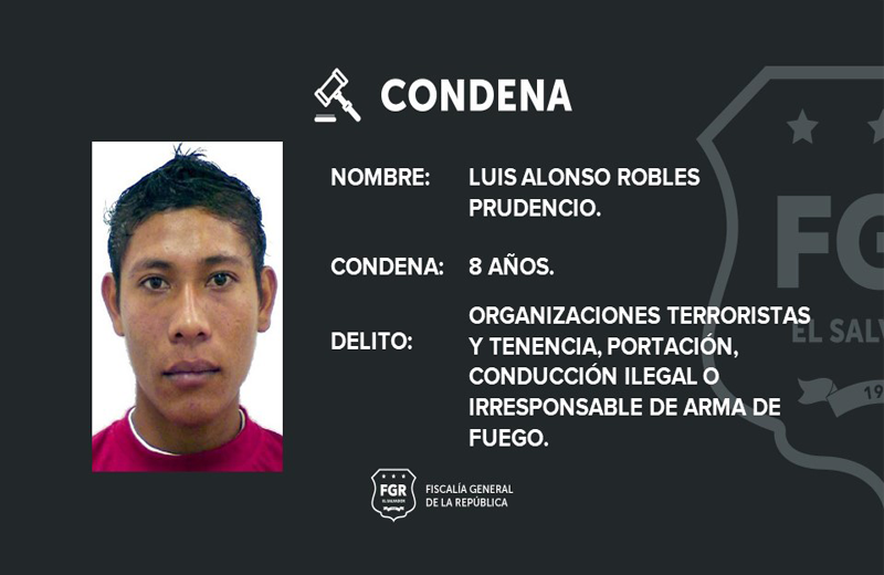 El Salvador: Homeboy de la MS es sentenciado a ocho años de cárcel