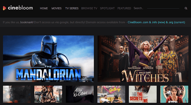 Cinebloom 2021- illegal movies downloading website