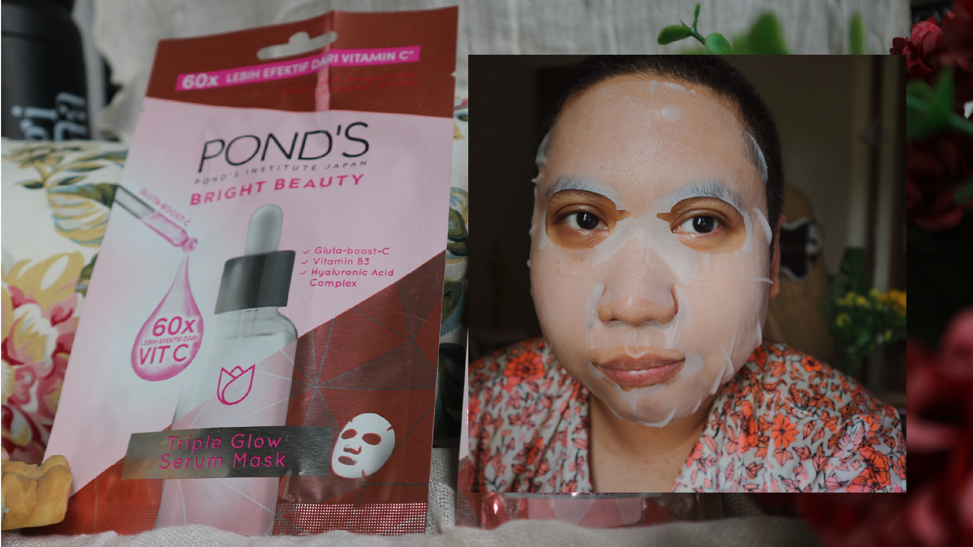 Review Pond's Bright Beauty Triple Glow Serum Sheet Mask
