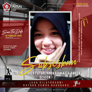 Link Twibbon LIGA FUTSAL ANGKATAN SE-KOTA AMBON SEASON 1 Tahun 2022