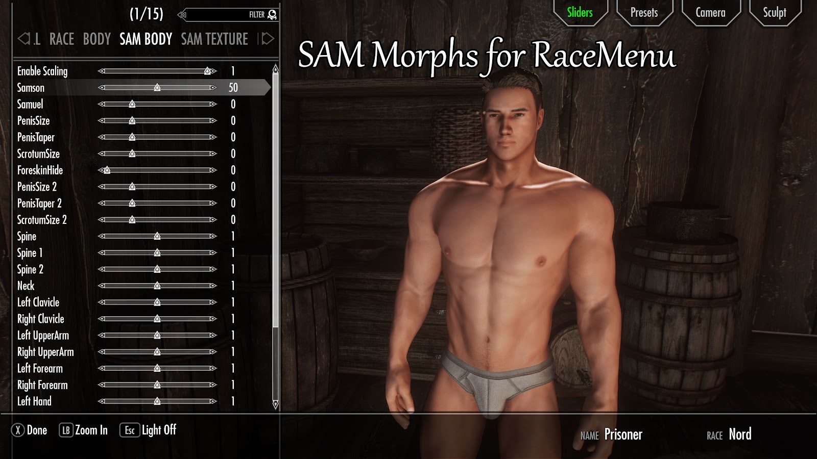 SAM Morph Racemenu