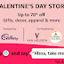 Valentines Day Store - Get upto 70% off on Gifts, Decor, apparel and more