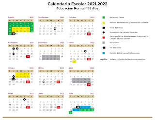 calendario escolar 2021 a 2022 sep pdf para descargar