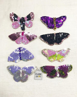 atelier claire zhou bijoux broches papillons brodé à la main