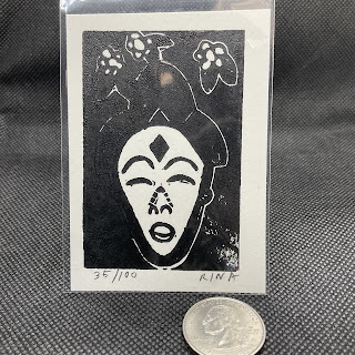 Limited edition African Mask print 35/100