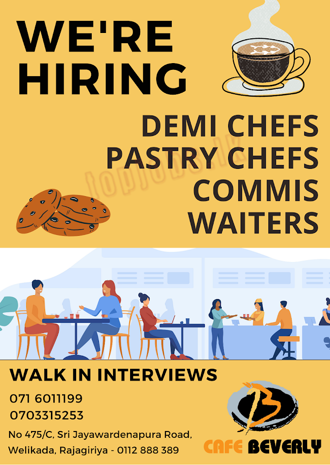 We're Hiring Waiters Job Vacancy 