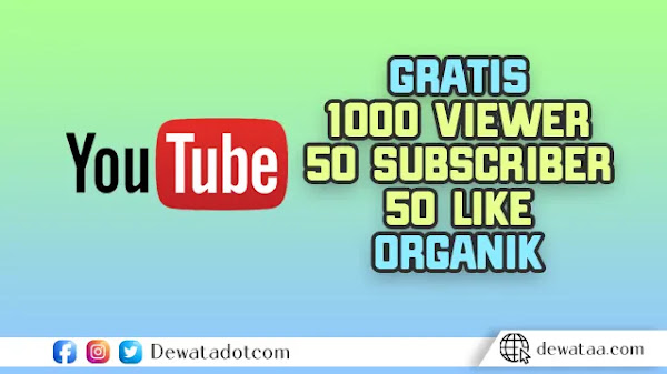 3 Cara Mendapatkan Gratis 1000 View 50 Subscriber Dan 50 Like Youtube 2022