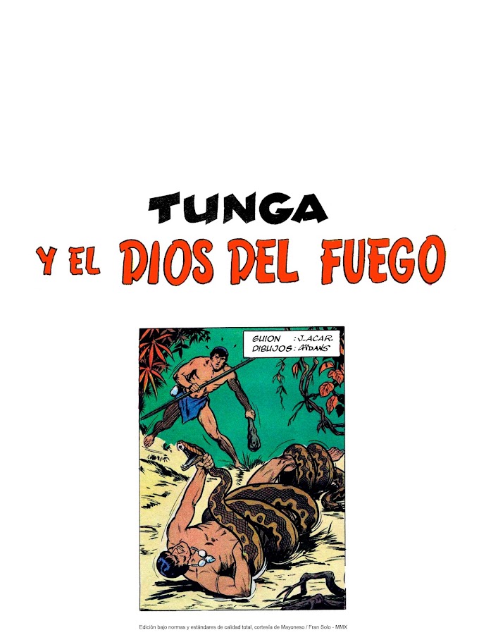 TUNGA-02 Tunga - El dios del fuego -LEITURA ONLINE DE QUADRINHOS EM ESPANHOL