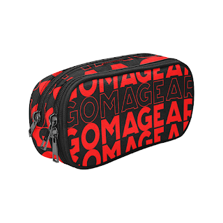 GOMAGEAR Contour Large Pouch Bag - Red Black