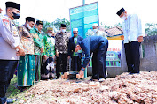 Plt Bupati Muba Letakan Batu Pertama Pembangunan Madrasah Ponpes Yanabi'ul Huda Karya Maju