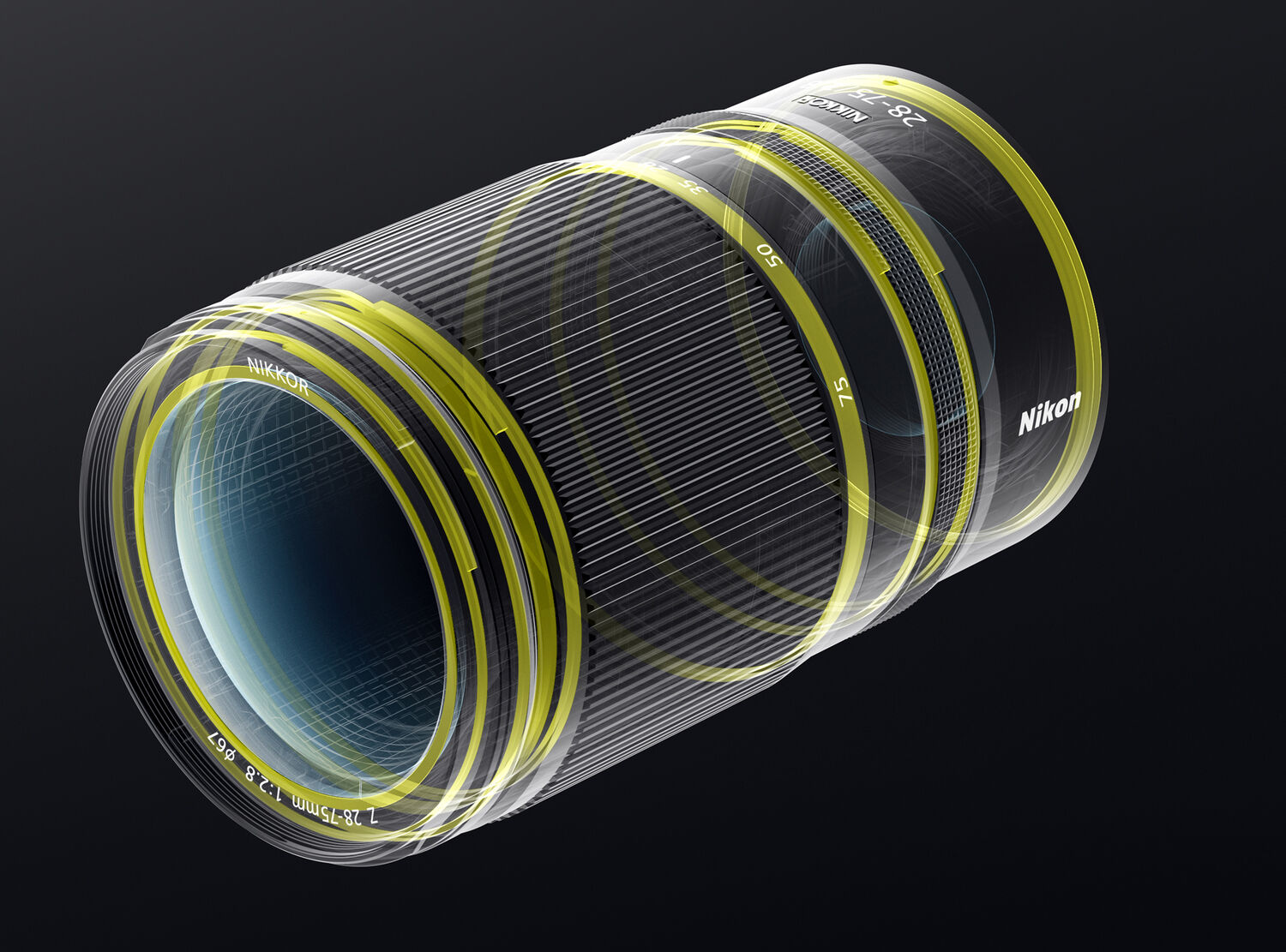 Уплотнители для защиты от пыли и влаги в корпусе объектива Nikon Nikkor Z 28-75mm f/2.8