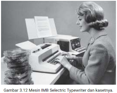 Gambar Mesin IMB Selectric Typewriter dan kasetnya