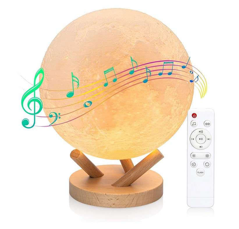 Moon Lamp That Plays Music On Moon Lamp 3D View