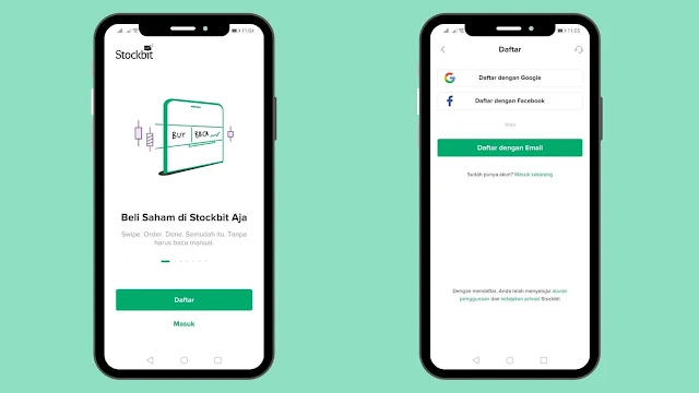 cara buka akun stockbit