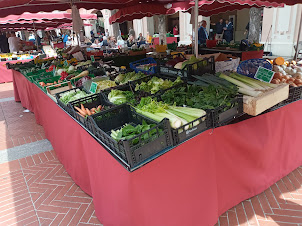 Vegetable/ Fruits market at Rampe de la Major in Monaco.