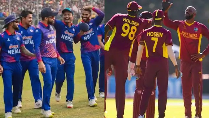 वर्ल्ड क्रिकेट में हुआ बड़ा उलट फेर :: सितारों से सजी वेस्टइंडीज टीम को नेपाल ने 5 टी-20 मैचों की श्रृंखला के पहले मैच में हराया...