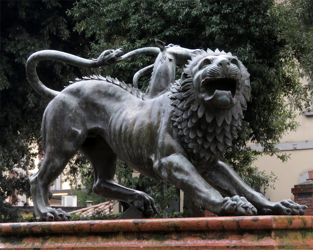 Chimera of Arezzo (copy), Giardini del Porcinai, Viale Michelangelo, Arezzo