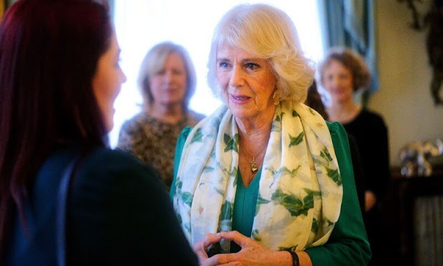 The Duchess of Cornwall hosted a reception at Clarence House to mark 50 years of the Refuge charity