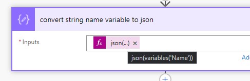 Power Automate Functions - JSON Function