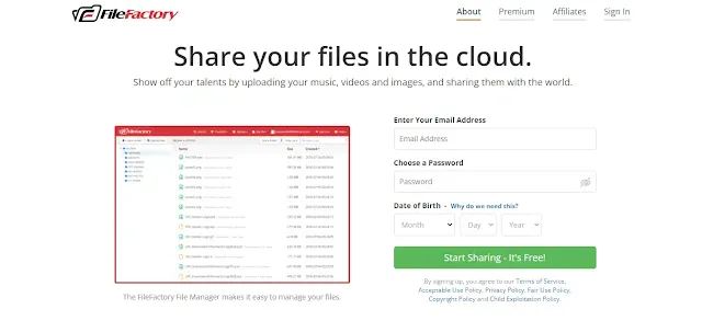 موقع Filefactory