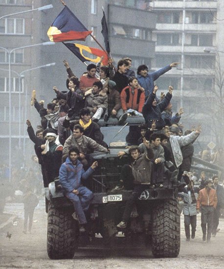 Fotografías de la revolución rumana de 1989