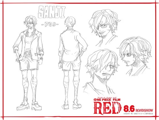 One Piece Film Red revela los diseños de personajes de los Mugiwara.