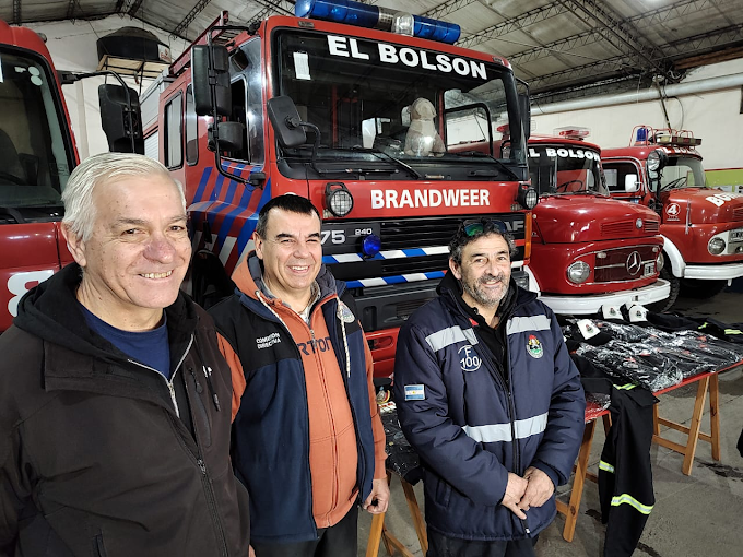 El Bolsón: los bomberos voluntarios recibieron más indumentaria