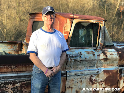 James LeCroy stands beside his 1963 C10 truck that once belonged to his dad.