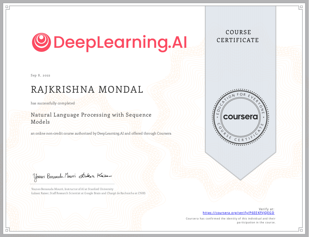 Coursera P6EEKFVJQEGD