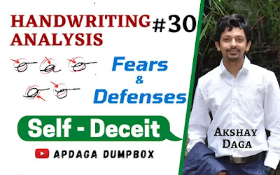 Handwriting Analysis #30: [Fears & Defences] (1/14) Self-Deceit | Graphology by APDaga