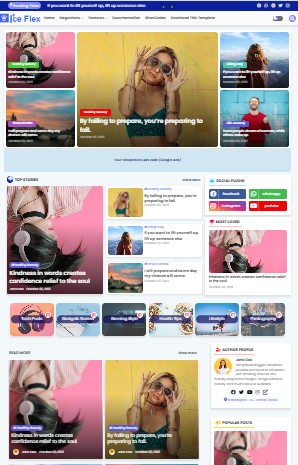 IceFlex Premium Blogger Template Download