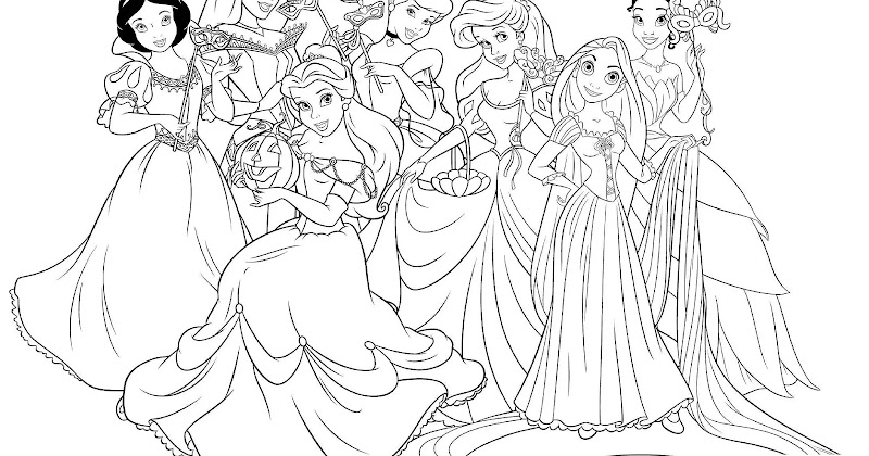 Coloring pages disney princess