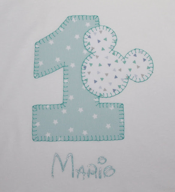 camiseta cumpleaños mickey 1 año