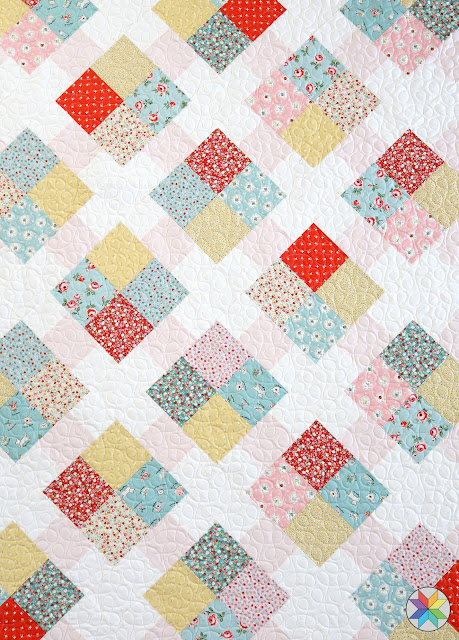 Prime Time quilt pattern by Andy Knowlton of A Bright Corner a layer cake and fat quarter quilt pattern