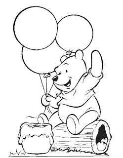 Balloons coloring page